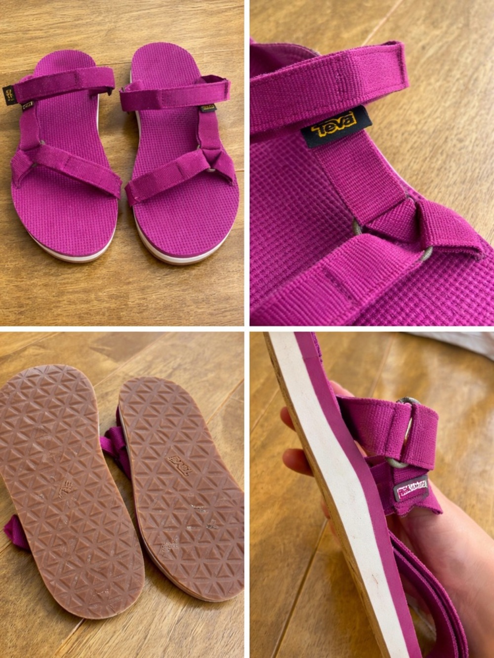 Teva Magenta Sport Sandals | Adjustable Straps | Comfy Summer Slides - Picture 2 of 7